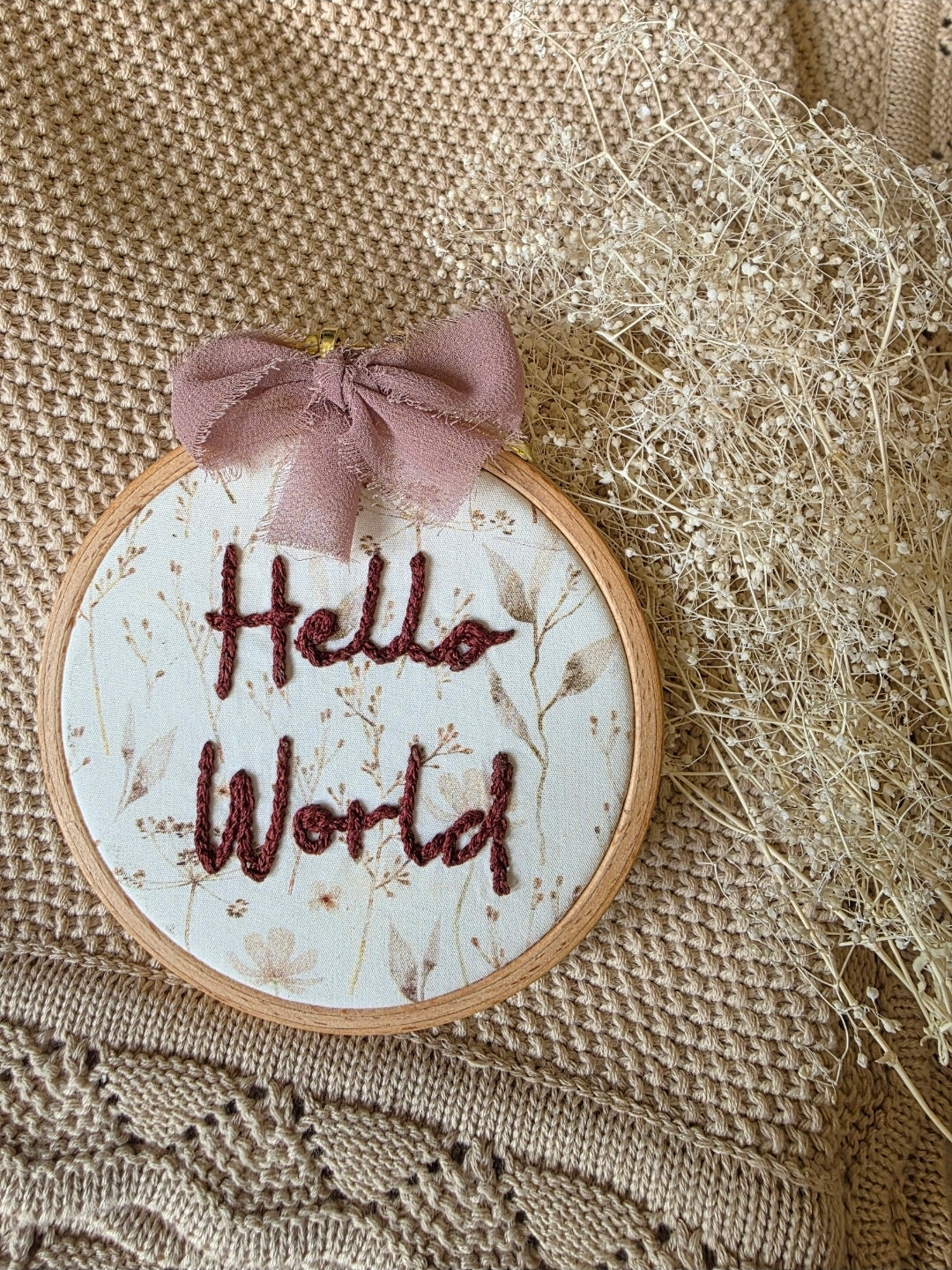 Hello World Embroidery