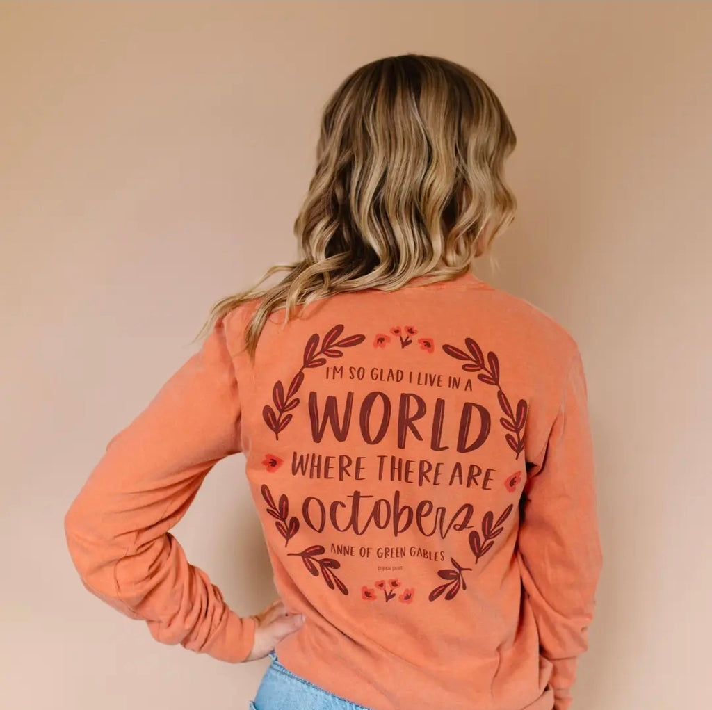 Octobers Anne of Green Gables Long Sleeve Tee- Yam
