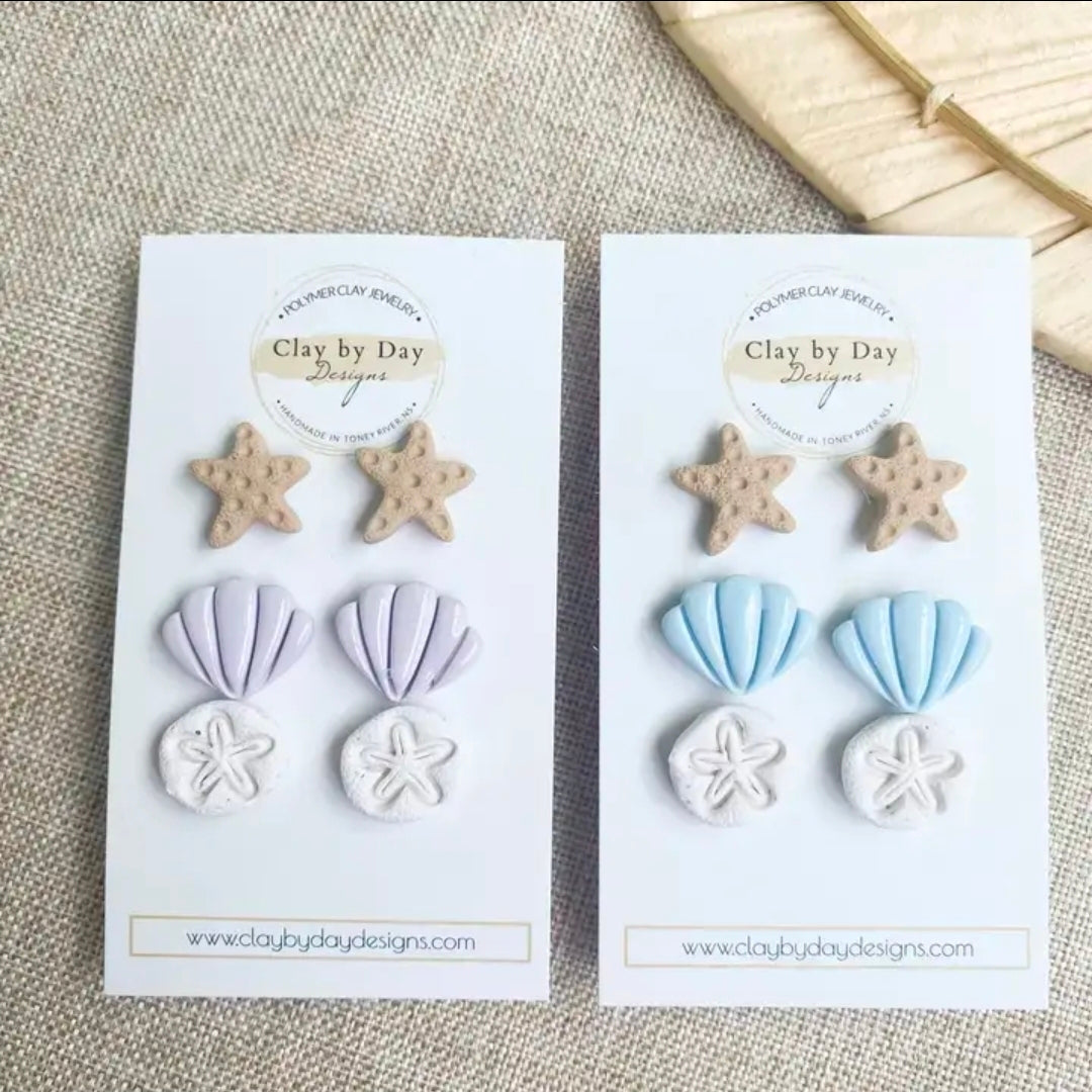 Clay Stud Earring Sets