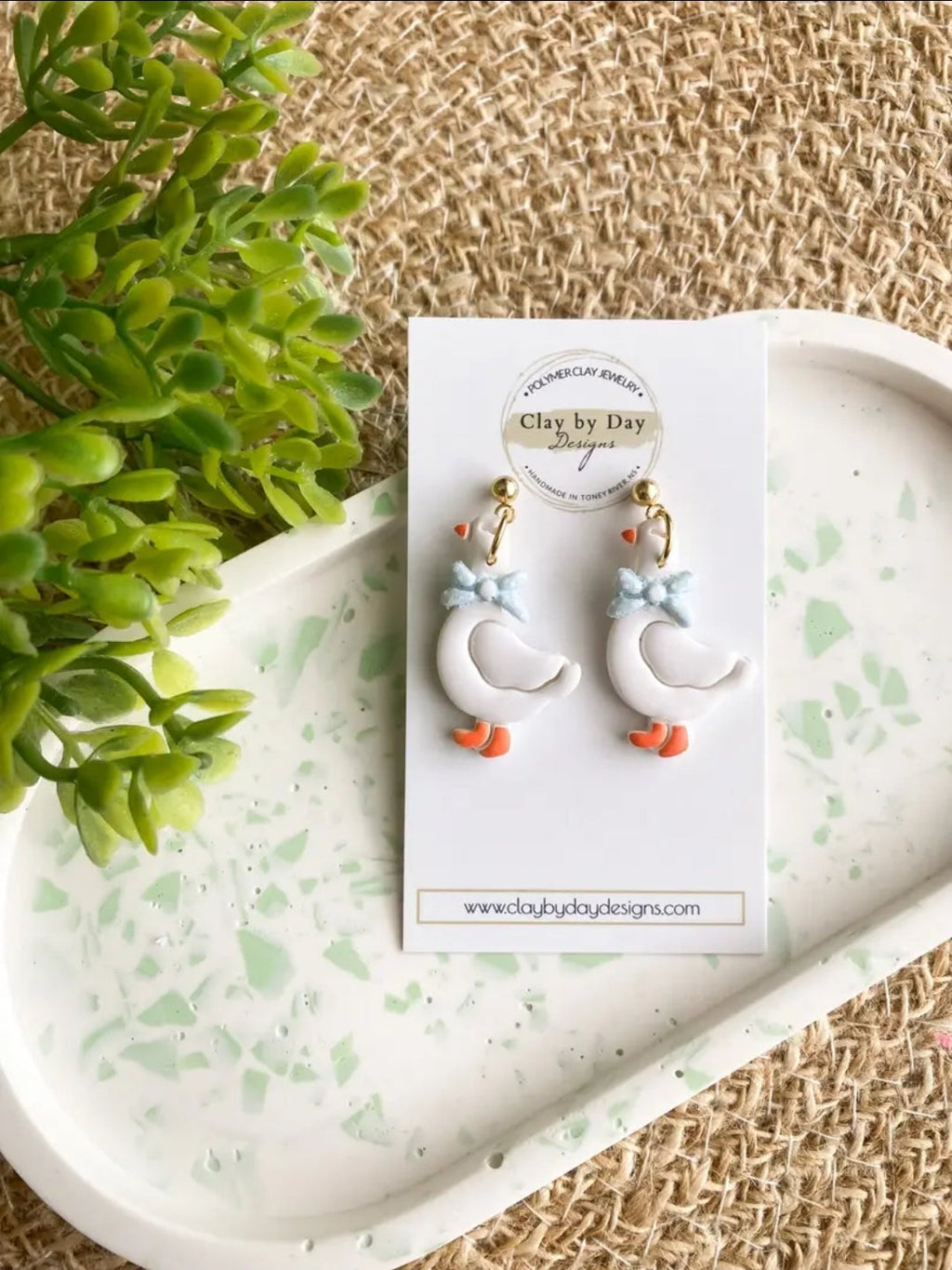 Dangle Clay Earrings