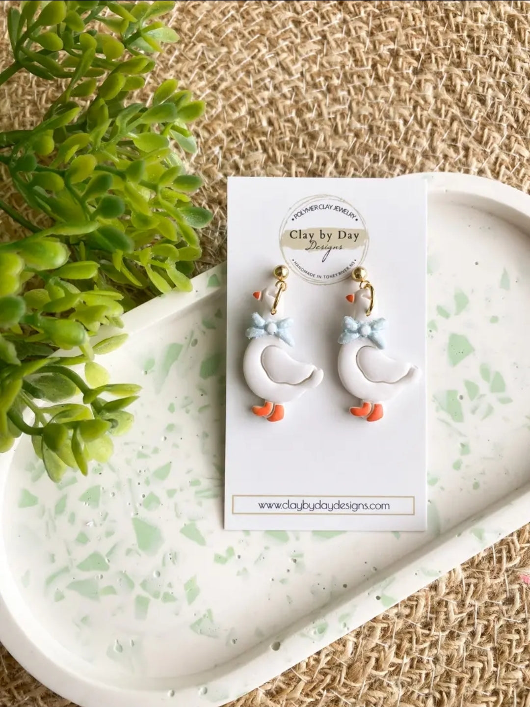 Dangle Clay Earrings