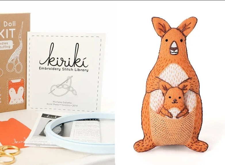 Embroidery Doll- Kangaroo
