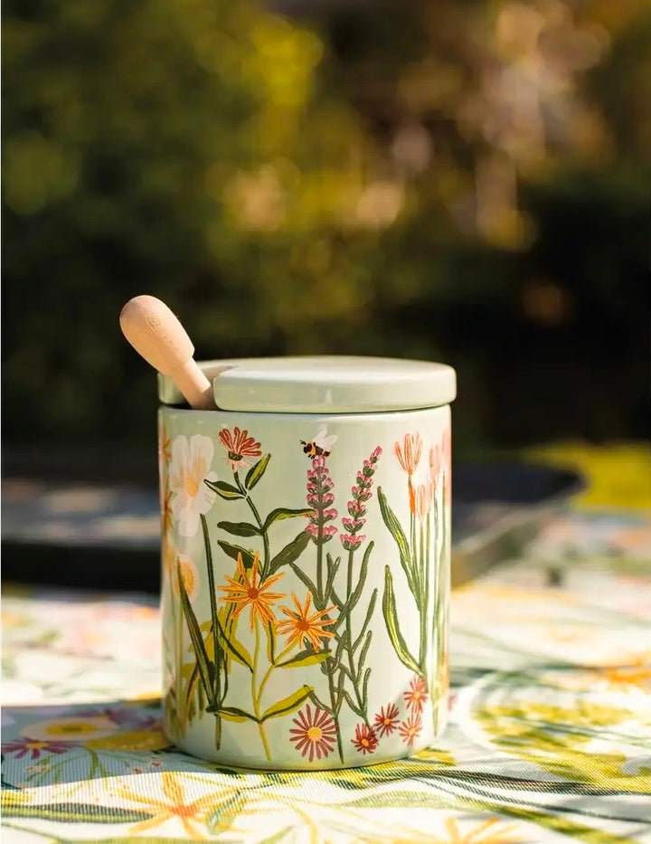 Bees & Blooms Honey Pot