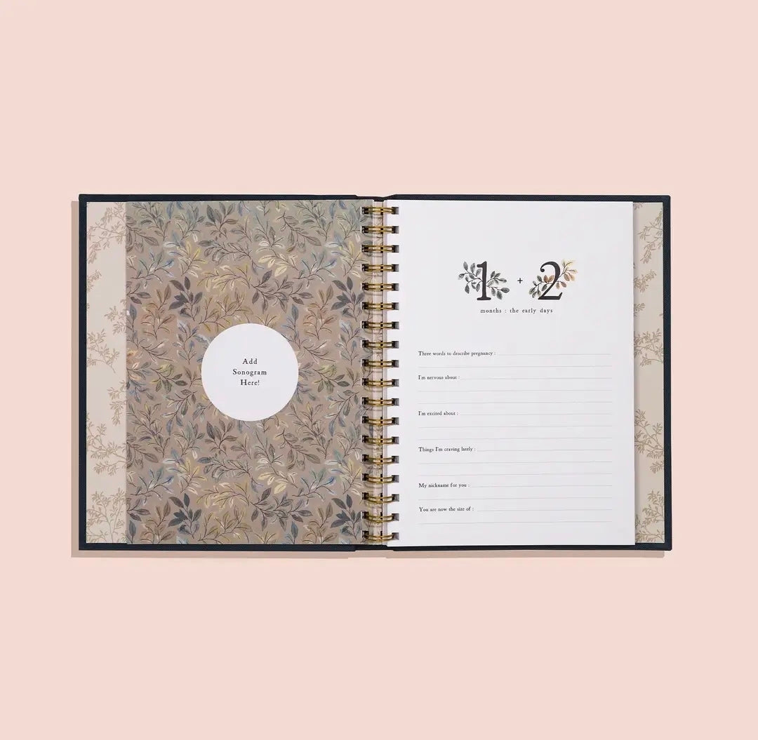 Growing you: Pregnancy guided Journal Keepsake Book