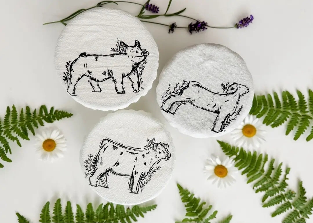 Bowl Covers- Farm Friends