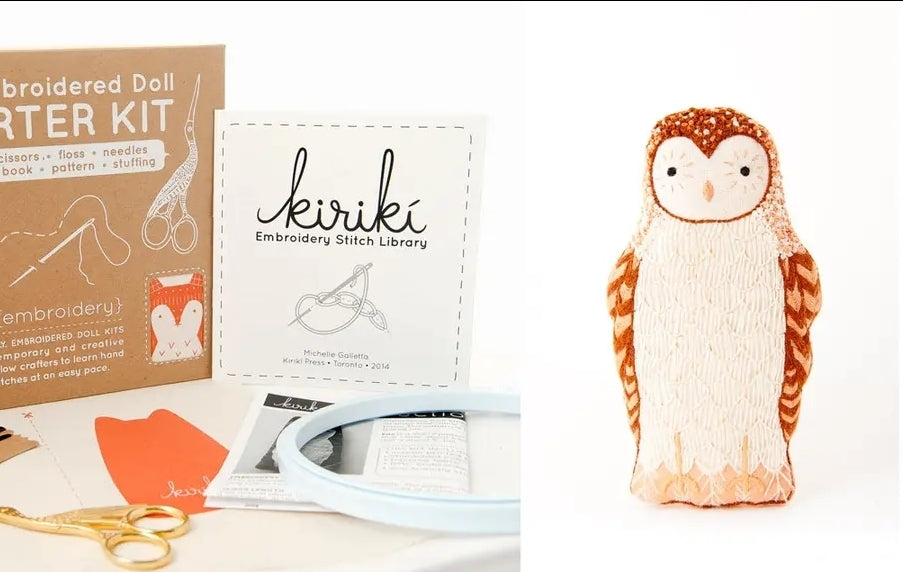 Embroidery Doll- Barn Owl