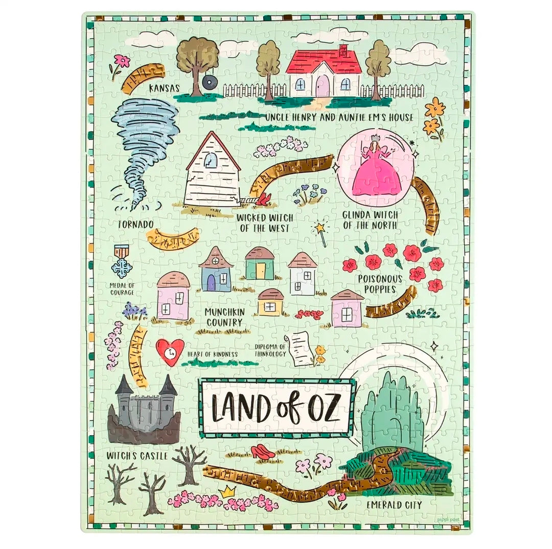 The Wizard of Oz Map- 500 Piece Jigsaw Puzzle
