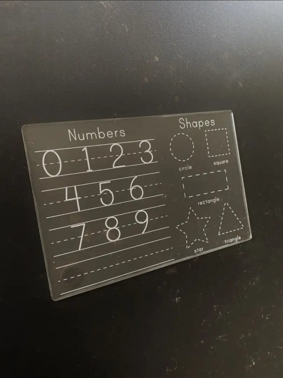 Numbers + Shapes traceable