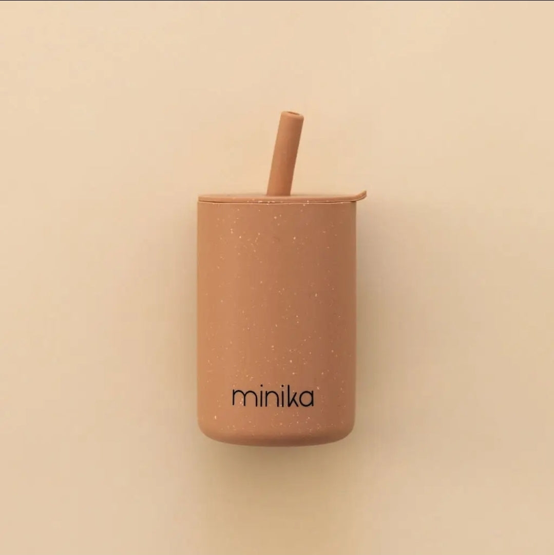 Silicone Straw Cup With Lid