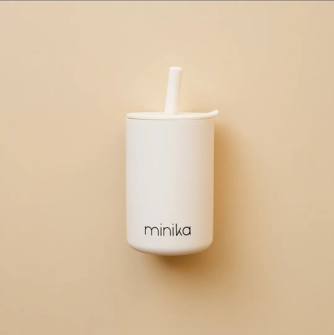 Silicone Straw Cup With Lid
