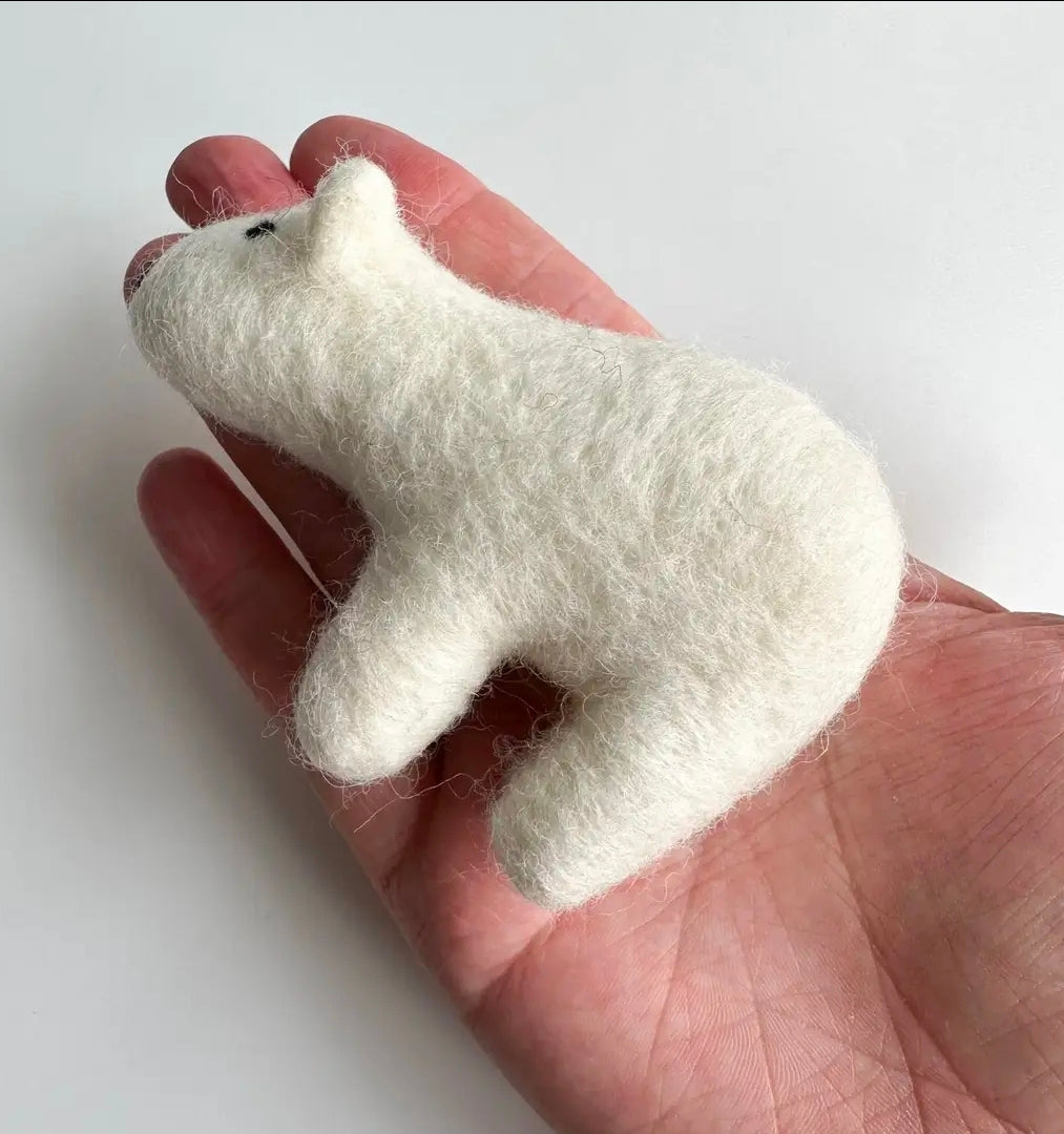 Felt Polar Bear
