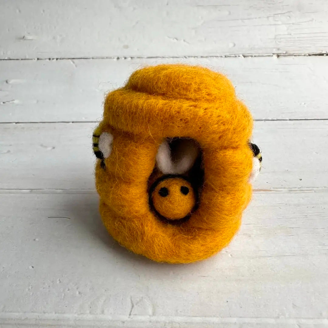 Felt Bee in Hive