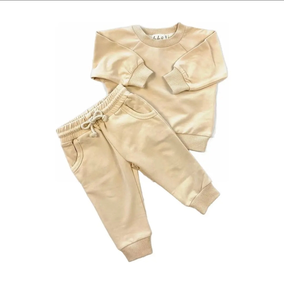 Sweat Suit- Cream