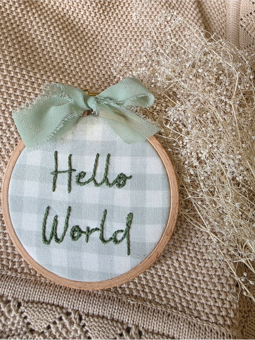 Hello World Embroidery