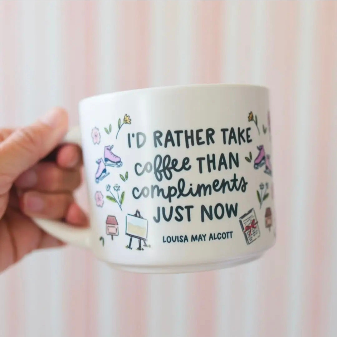 Rather Take Coffee Little Women Ceramic Mug