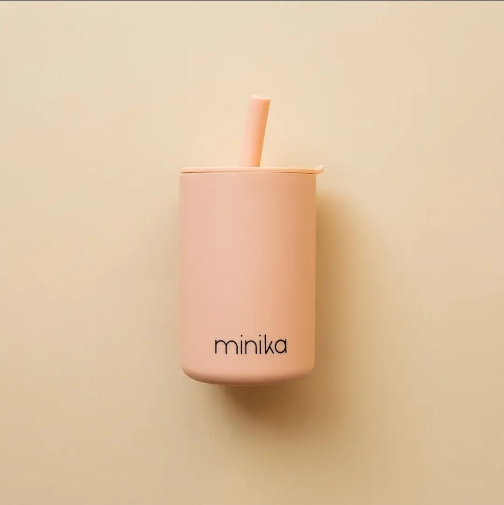 Silicone Straw Cup With Lid