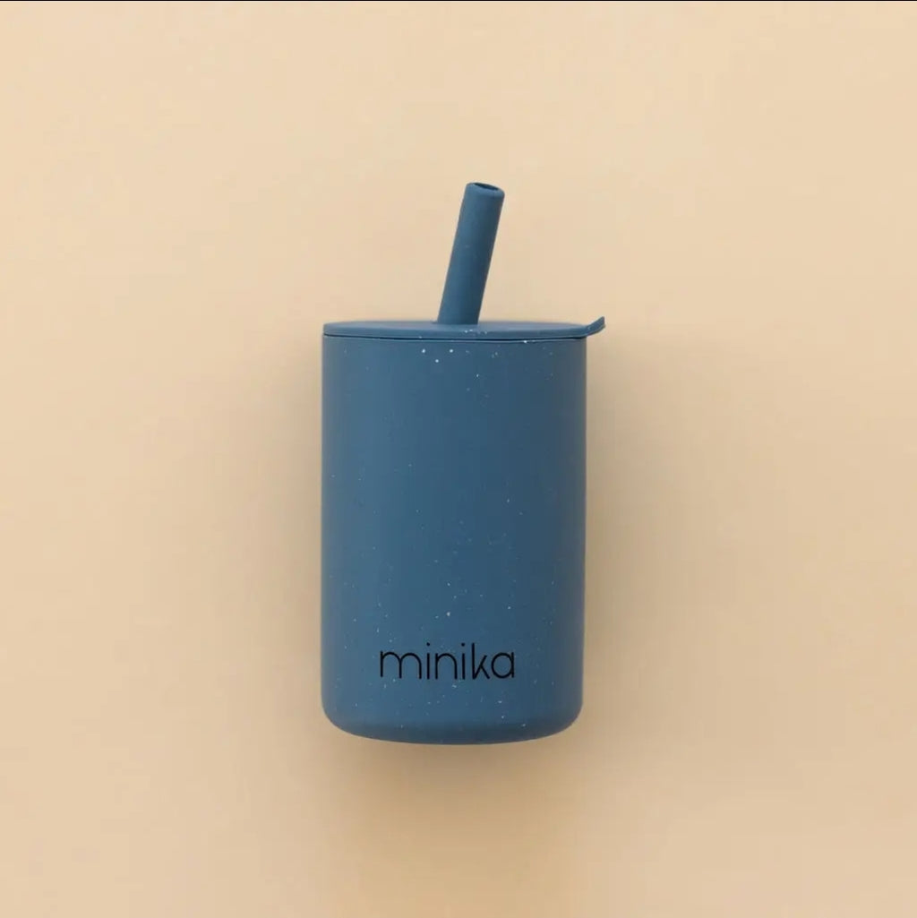Silicone Straw Cup With Lid