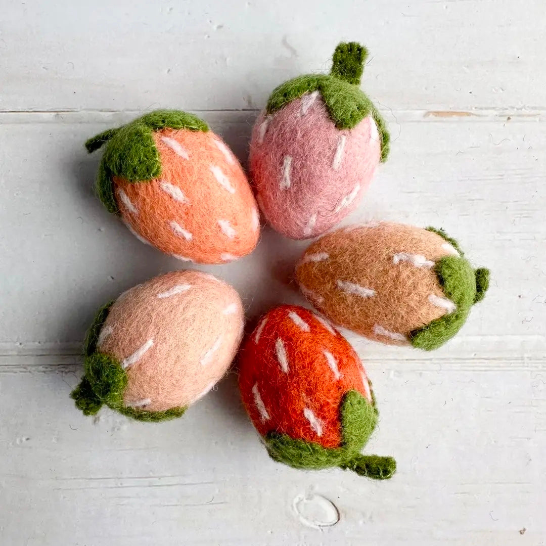 Felt Heirloom Strawberries